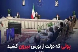 پولی که دولت از بورس بیرون کشید