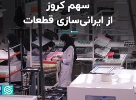 سهم کروز از ایرانی‌سازی قطعات