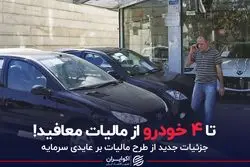 تا ۴ خودرو از مالیات معافید