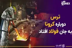 ترس دوباره کرونا به جان فولاد افتاد