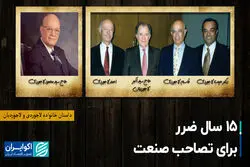 ۱۵ سال ضرر برای تصاحب صنعت