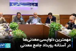 مهمترین دلواپسی معدنی‌‌ها در آستانه رویداد جامع معدنی