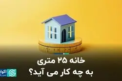 خانه 25 متری به چه کار می آید؟ 