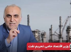 وزیر اقتصاد حامی تحریم نفت 