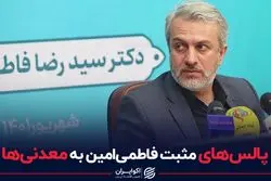 پالس‌های مثبت فاطمی‌امین به معدنی‌ها