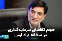 حجم تقاضای سرمایه‌گذاری در منطقه آزاد ارس