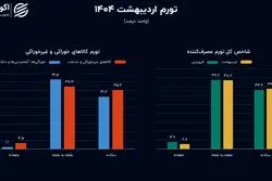 تورم اردیبهشت 1404 منتشر شد؛ قیمت سبد خوراکی فقرا کاهش یافت