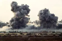 حمله بالگردهای اسرائیل به چادر آوارگان فلسطینی