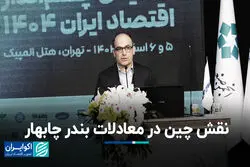 نقش چین در معادلات بندر چابهار