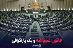 قانون عجولانه و یک پاراگرافی