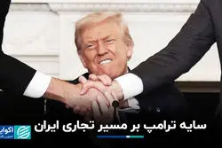 سایه ترامپ بر مسیر تجاری ایران