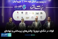 فولاد در تنگنای درون‌زا: چالش‌های زیرساختی و نهاده‌ای