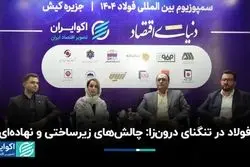 فولاد در تنگنای درون‌زا: چالش‌های زیرساختی و نهاده‌ای