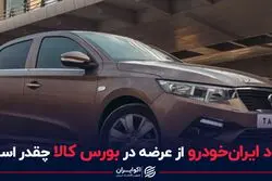 سود ایران‌خودرو از عرضه در بورس کالا چقدر است؟