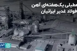 تعطیلی یک‌هفته‌ای آهن و فولاد غدیر ایرانیان