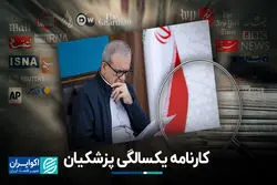 کارنامه یکسالگی پزشکیان