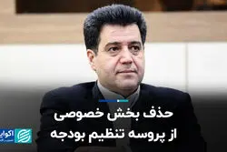بدعت جدید در فرآیند تنظیم بودجه؛ حذف بخش خصوصی
