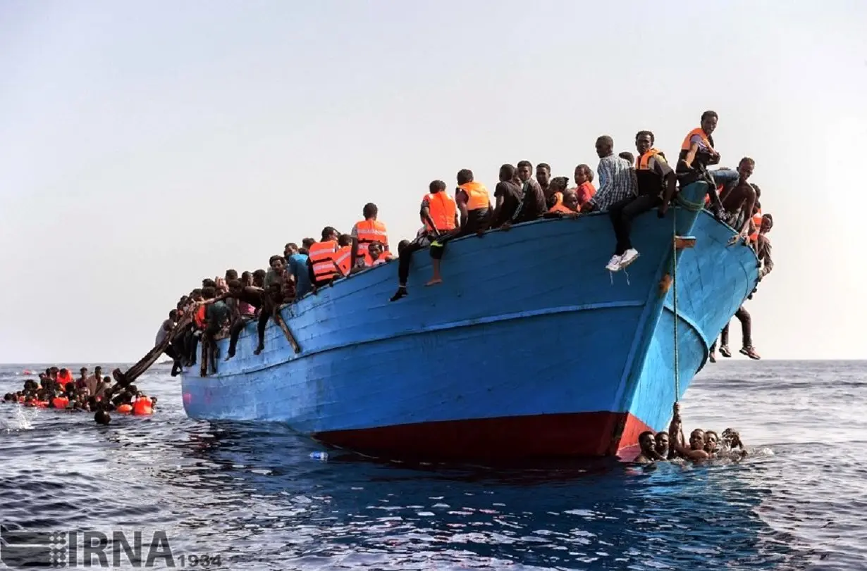 کشته شدن ۵۰ پناهجوی سودانی در آتش‌سوزی یک کشتی 