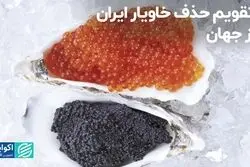 تقویم حذف خاویار ایران از جهان