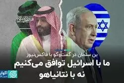 نگاه بن‌سلمان به عادی‌سازی روابط اسرائیل و عربستان چگونه است ؟ 