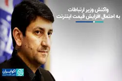  واکنش وزیر ارتباطات به احتمال افزایش قیمت اینترنت