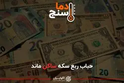 حباب ربع سکه ساکن ماند