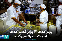 پردرآمدها 3 برابر کم‌درآمدها لبنیات مصرف می‌کنند