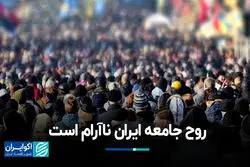 روح جامعه ایران ناآرام است