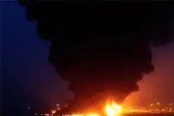 انفجار مهیب در یک پالایشگاه نفت+ فیلم