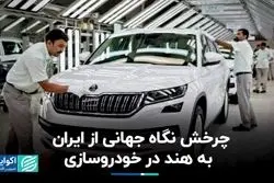 چرخش نگاه جهانی از ایران به هند در خودروسازی
