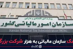 شک سازمان مالیاتی به هزار شرکت بزرگ