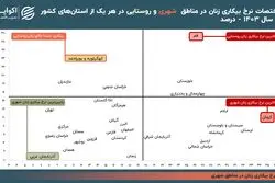 شهر یا روستا فرقی ندارد؛ در این استان بیکاری زنان بالاست