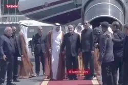 رئیس مجلس قطر برای شرکت در مراسم تشییع رهبر شهید وارد تهران شد