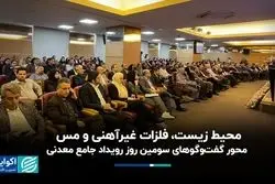 محیط زیست، فلزات غیرآهنی و مس، محور گفت‌وگوهای سومین روز رویداد جامع معدنی