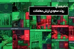 روند صعودی ارزش معاملات