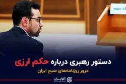 دستور رهبری درباره حکم ارزی / پادکست برنامه صبحگاهی مرور روزنامه‌های صبح امروز یک‌شنبه ۷ آذر ۱۴۰۰