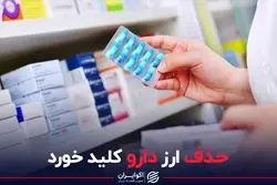 حذف ارز دارو کلید خورد