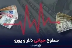 سطوح حیاتی دلار و یورو