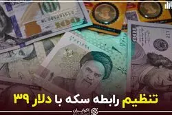 تنظیم رابطه سکه با دلار ۳۹