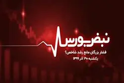 فشار بزرگان مانع رشد شاخص؟