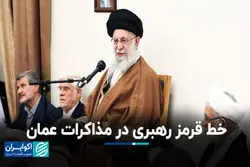 خط قرمز رهبری در مذاکرات عمان 