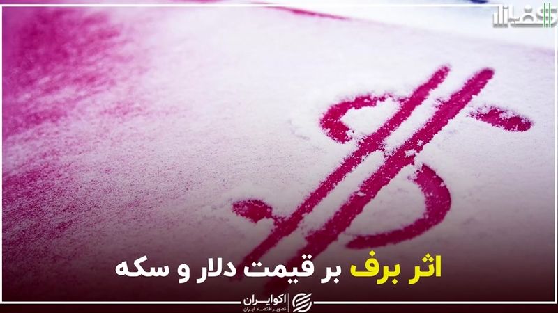 اثر برف بر قیمت دلار و سکه