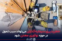 خطرپذیری سرمایه‌گذاران می‌تواند سبب تحول در حوزه نوآوری معدن شود