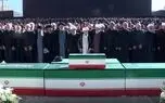 ببینید| ویدیویی از اقامه نماز بر پیکر مطهر رهبر شهید و خانواده ایشان