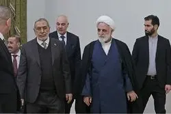 اعلام حمایت اژه‌ای از «محور مقاومت» در دیدار با رئیس پارلمان عراق