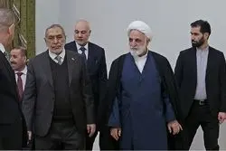 اعلام حمایت اژه‌ای از «محور مقاومت» در دیدار با رئیس پارلمان عراق