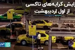 افزایش کرایه های تاکسی از اول اردیبهشت