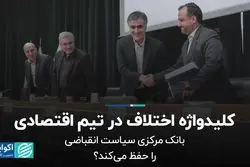 کلیدواژه اختلاف در تیم اقتصادی دولت