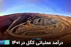 درآمد عملیاتی کگل در 1401