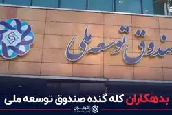 بدهکاران کله گنده صندوق توسعه ملی